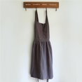 thumbnail image 2 of Delantal De Lino Y Algodón Con Cuello Halter Y Espalda Cruzada, Delantal De Estilo Nórdico Para Mujer, Delantal Para Hornear, Cocinar, Trabajos De Jardinería Yuarrent HA026629-01, 2 of 7