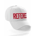 thumbnail image 5 of Sport Classic Baseball Hat Custom Referee Letters Structured Cap, White Hat Red Letters, 5 of 7