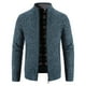 thumbnail image 1 of Suéter tipo cárdigan con cuello vertical grueso y forro polar para hombre Suéter de cuello vertical de talla grande para hombre Suéter europeo y americano, 1 of 4