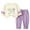 AGJQ#198 Purple, variant on oqasdz Baby Girl Outfits Floral Embroidery Long Sleeve Top And Ruffle Hem Pants Outfit Soft Playwear 2 Piece Set Size 12 Month-18 Month