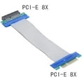 thumbnail image 2 of Yazoeia PCIE Riser Cable PCI-E Express 8X to 8X Male to Female Slot Riser Extender Card Ribbon Flexible Cable 20cm CJC912-16736, 2 of 5