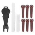 thumbnail image 3 of Pasador De Puente De Guitarra, Textura De Patrón De Puntos De 3mm, Extractor De Pasador De Guitarra Exquisito, Pasadores De Puente Cocobolo Para Bajos Eléctricos Para Guitarras ANGGREK MX0230D, 3 of 8
