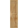 thumbnail image 2 of 16 1/8"W X 59"H Timbercraft Three 5 3/8" Boards Framed Board-N-Batten Shutters W/Z-Bar, Rough Sawn Western Red Cedar (Per Pair), 2 of 13
