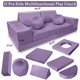 thumbnail image 3 of Yeshouse Sofá infantil modular de 12 piezas, sofá de juego plegable con pelotas y túnel, convertible y de espuma suave, ideal para sala de juegos, juegos, dormir y creatividad, 3 of 8