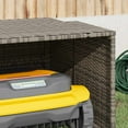 thumbnail image 4 of vidaXL Robot Mower Garage Storage Shelter Garden Outdoor Lawn Poly Rattan, 4 of 9
