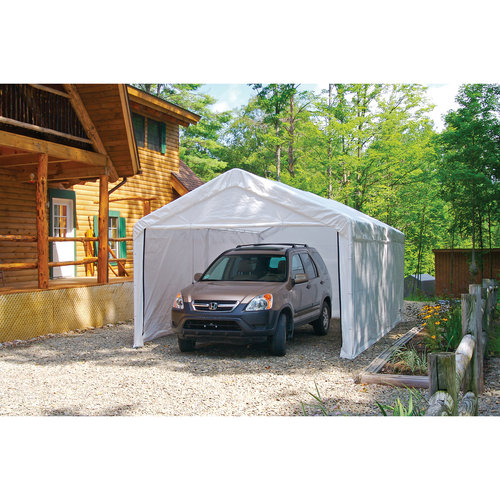 Max AP 10' x 20' White Canopy Enclosure Kit Fits 1-3 8" Frame by Shelterlogic