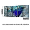 thumbnail image 2 of Ready2HangArt Painted Petals LX Canvas Wall Art - 5 pc. Set, 2 of 3