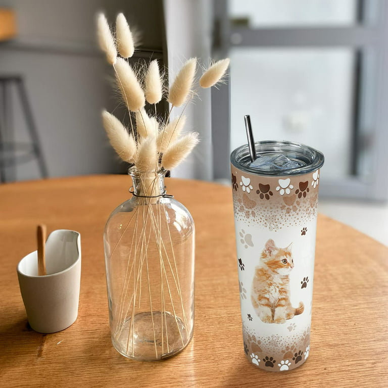 Cat Tumbler, Funny Cat Gifts for Cat Lovers, Cat Travel Mug/Coffee Mugs/Water  Bottle, Cat Lover Gifts for Women, Cute Cat Stuff/Decor for Cat Lovers, Cat  Themed Gifts for Women, Girls - Cat