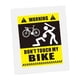 thumbnail image 5 of Pegatina para bicicleta perfecl Dont Touch My Bike calcomanía decorativa reflectante estilo B, 5 of 8