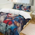 thumbnail image 6 of Harley Quinn Joker 3 Pieces Bedding Sets Comfortable Soft Comforter Sets Decoration Bedroom Gifts With 1 Duvet Cover 2 Pillowcases, 6 of 7