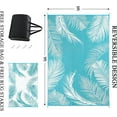 thumbnail image 2 of Outdoor Rug x Reversible Outdoor Plastic Straw Rug Large Outdoor Patio Rug RV Mat Outside Indoor Outdoor Rugs for Patio RV Balcony Deck Picnic Backyard Porch Grey, 2 of 7