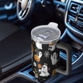 thumbnail image 6 of Black Halloween Ghosts and Pumpkins Tumbler with Handle and Lid,40oz Double Wall Vacuum Insulated Tumbler,Cups Gift for Women and Men, 6 of 7