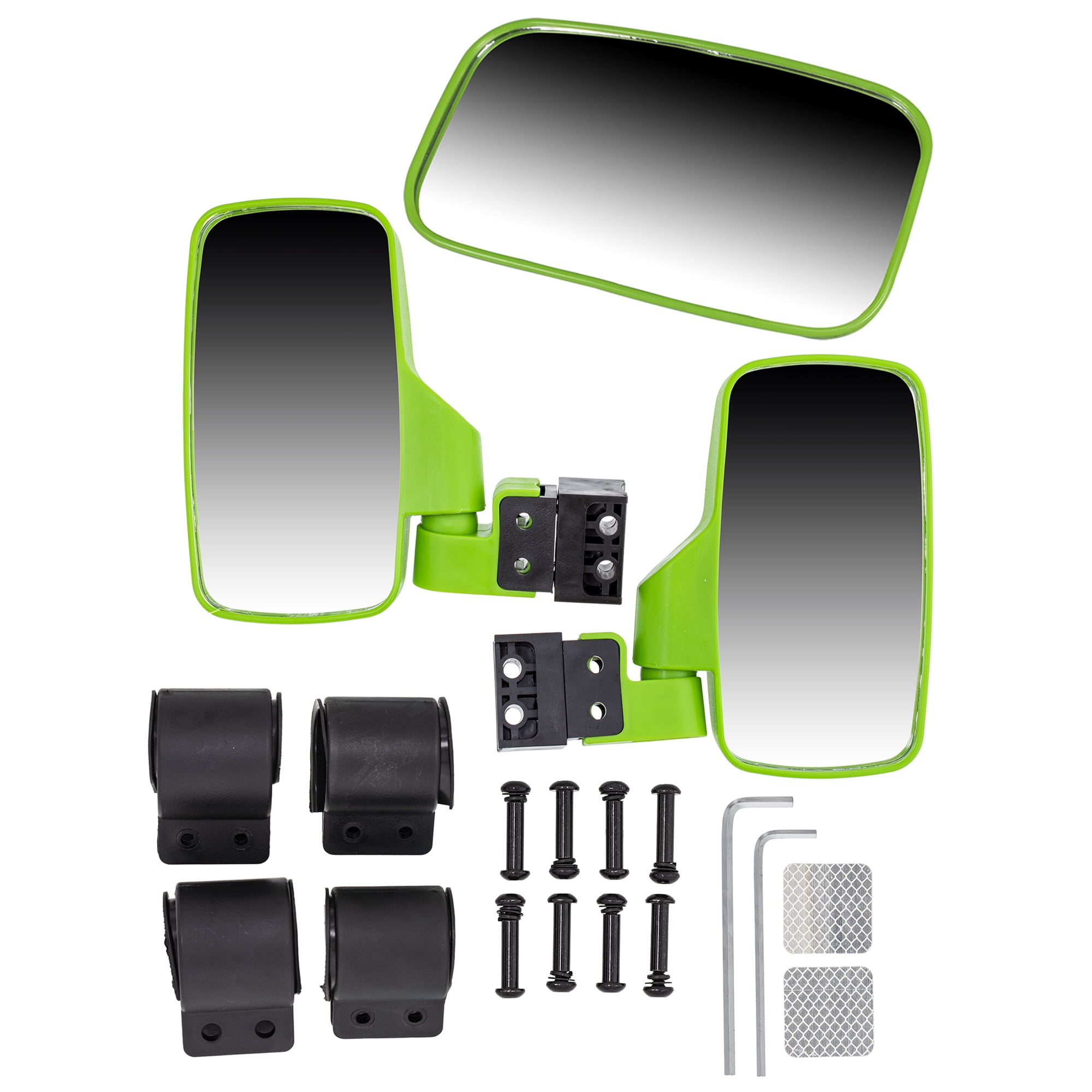 Niche Green Breakaway Mirror Combo for Offroad UTV 1.75 inch Roll Cage