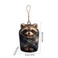 thumbnail image 3 of AOMXGD Plaid Blanket Themed Acrylic Christmas Hanging Ornament, Festive Tree & Wall Pendant For Seasonal Display & Gifting, 3 of 6