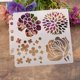 thumbnail image 3 of Plantilla de pintura de flores, plantilla de plástico, manualidades hechas a mano, decoración, scrapbooking, 3 of 5