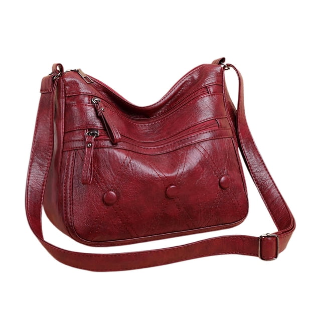 Bolso de hombro de alta calidad para mujer, bolso con múltiples bolsillos, correa de hombro ajustable, regalo para madre Rojo Salvador Dali Bolso de mujer