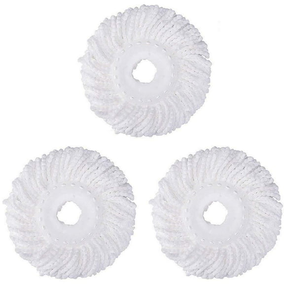 3Pack Replacement Microfiber Mop Head Refill For Spin Mop 360°  Easy Cleaning