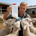 thumbnail image 7 of uhnmki Baby Bottles 100ml Lamb With Scale Hanging Milk Feeder Bottle Little Goat Calf Sheep Nursing Bottle With Handle Soft Nipple Slow To Medium, 7 of 7