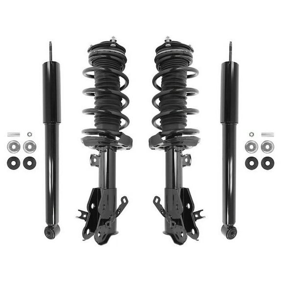 Front and Rear Suspension Strut and Shock Absorber Assembly Kit - Compatible with 2013 - 2015 Honda Civic Sedan 2014