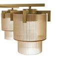 thumbnail image 6 of Hunter - Ontario 5-light Luxe Gold, Large Chandelier, Dimmable, Transitional Style, Round Shaped, for Bedrooms, Dining, Living Rooms - 13138, 6 of 10