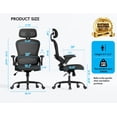 thumbnail image 2 of Silla de oficina TRALT ergonómica con respaldo de 150 kg de capacidad, 2 of 9