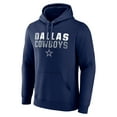 thumbnail image 2 of Men's Navy Dallas Cowboys Fade Out Fitted Pullover Hoodie, 2 of 3