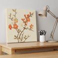 thumbnail image 4 of Ships Next Day Canvas Wall Art 10"x10",Vintage Botanical Wood Framed Canvas Print Painting,Red Spring Floral Botanical Farmhouse Ready to Hang Small Picture Wall Decor for Home Kitchen Nursery Office, 4 of 9