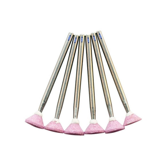 Pink Mounted Stones Fine Grit 8mm X 4mm Pkg Of 6 Jewelry Flexshaft Rotary
