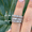 White Gold, variant on Jasmine - 4 Carat Oval Cut Diamond Eternity Band