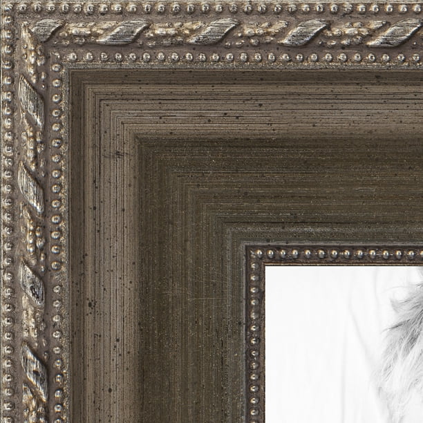 ArtToFrames 8x12 Inch Muted Silver Picture Frame, This Silver Wood