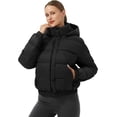 thumbnail image 6 of Cropped Puffer Jacket Women Pioneer Camp Waterproof Hood Short, 6 of 6