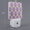 thumbnail image 2 of Salouo Violets Flowers for Night Lights Plug into Wall 1 Pack, 0.5W Plug in Night Light with Dusk-to-Dawn Light Sensor LED Nightlight for Bathroom, Adult, Hallway-US, 2 of 7