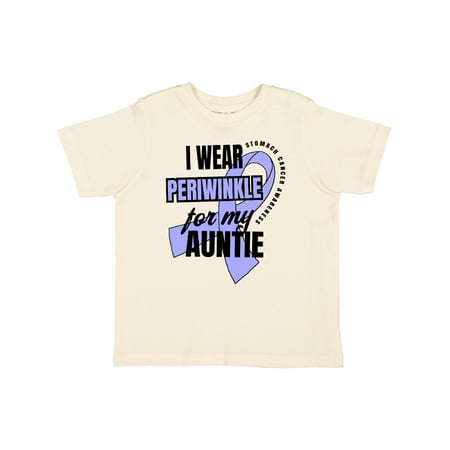 

Inktastic I Wear Periwinkle for My Auntie Stomach Cancer Awareness Gift Toddler Boy or Toddler Girl T-Shirt