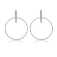 thumbnail image 1 of Fashion Simple Punk Earrings Gold Silver Color Tassel Long Section Size Circle Pendant For Ladies Gifts, 1 of 5