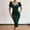 Green, variant on Spring And Summer Solid Color Waistband Sexy Low Neck Sleeve Velvet Wrap Dress Long Dresses Petite Formal Dresses for Prom Long Party Dress Tuxedo Long Dress for Women Long Gown for Women Lace plus