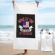 thumbnail image 1 of Hogar de los libres por los valientes Toalla de playa con bandera estadounidense Toallas de baño de microfibra Manta de playa suave para desfiles Natación Yoga Mujeres Hombres, 1 of 4