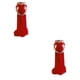 thumbnail image 3 of Vestido de maternidad Qarigey con hombros descubiertos Rojo L 2piezas, 3 of 6