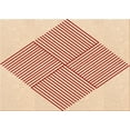 thumbnail image 1 of Ahgly Company Tapis d'Intérieur Lavables en Machine, Rectangle de Transition Orange Vif, 5' x 8', 1 of 7
