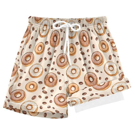 joogoo Cute Donuts Boys Swim Trunks Beach Swimsuit Shorts Boxer 8Y