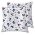 thumbnail image 2 of Fundas de almohada con diseño de Stitch, paquete de 2 fundas de almohada para sofá cama, sala de estar, 20 x 20 pulgadas, 2 of 8