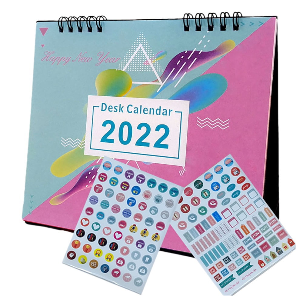 Small Desk Calendar 2022 Monthly Desk Easel Calendar
