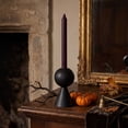 thumbnail image 4 of Vintage Black Iron Candle Holders, Gothic Taper Candlestick Stands with Matte Finish, Heavy Metal Table Centerpiece for Halloween Dinner Party Mantel and Home Decor, 4 of 7