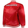 thumbnail image 3 of Men's Red/Black Georgia Bulldogs Big & Tall Reversible Satin Full-Zip Jacket, 3 of 6