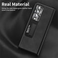 thumbnail image 6 of for Samsung Galaxy Z Fold 4 5G 7.6 inch Case with Hinge Protection, Full Body Case with Magnetic Kickstand & Tempered Glass Screen Protector PU Leather Phone Case for Galaxy Z Fold 4 2022,Black, 6 of 8