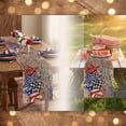 thumbnail image 5 of EGNMCR Memorial Day Decorations,4Th of July Decorations 4th Of July Decorative Tablecloth And Table Runner Independence Day Patriotic Table Linen Set Dining Table Home Decoration Linen runner, 5 of 5