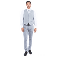 thumbnail image 2 of Julinie Men's 3-Piece Suit Set with Jacket, Vest, and Expandable Waist Dress Pants, 2 of 5