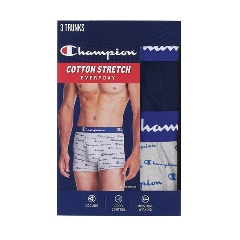 Champion Men's Trunks, Every Day Comfort Stretch Cotton Moisture