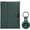 Cangling Green, variant on Secure RFID-blocking passport holder with multi-slot organization, slim design & anti-drop keychain. Ideal for business & travel.