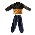 thumbnail image 4 of Disfraz de top y pantalones para hombre a escala 1/12, ropa de moda, traje informal, disfraz Retro elegante para figuras de muñecas de 6 pulgadas, 4 of 9