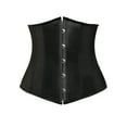 thumbnail image 1 of MISS MOLY Women's Lace Up Boned Corset Jacquard Brocade Waist Training Underbust Black 6XL, 1 of 4